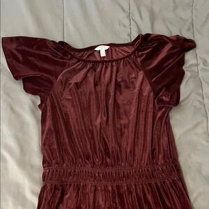 Time and Tru Burgundy Dress